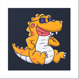 Cute Crocodile Posters and Art